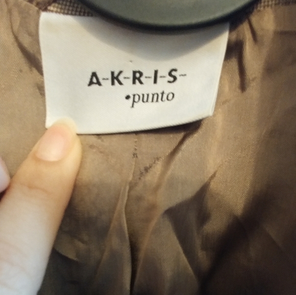 Akris Punto 100% Wolle-laine-wool Beige Blazer - Picture 3 of 14